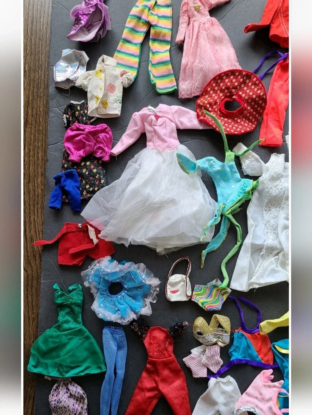 Vintage Doll Clothes Lot - Mixed Colors